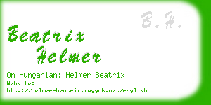 beatrix helmer business card